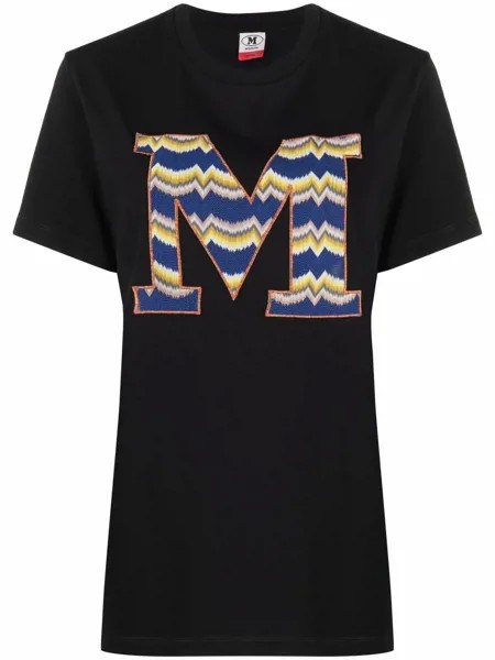 M Missoni футболка с вышитым логотипом