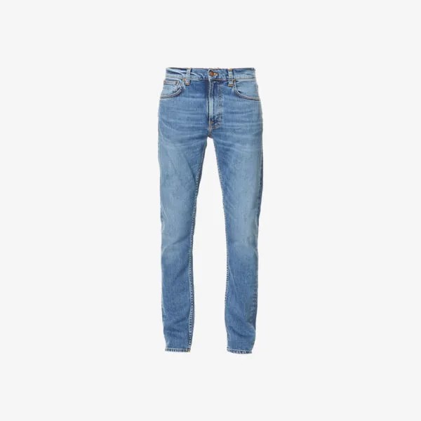 Зауженные джинсы Lean Dean узкого кроя Nudie Jeans, оранжевый