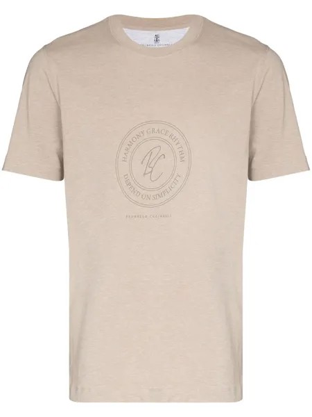 Brunello Cucinelli футболка с логотипом