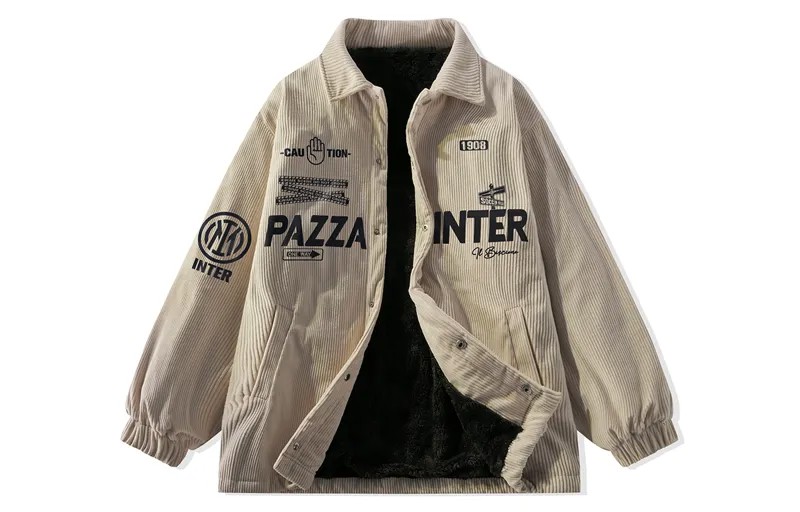 Inter Milan Football Club ФК Куртка унисекс Internazionale Milano, Хаки (бархатный теплый)