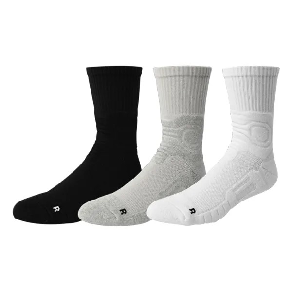 Баскетбольные носки унисекс BKCXZICE, цвет 3 pairs - flight diary stockings (black)