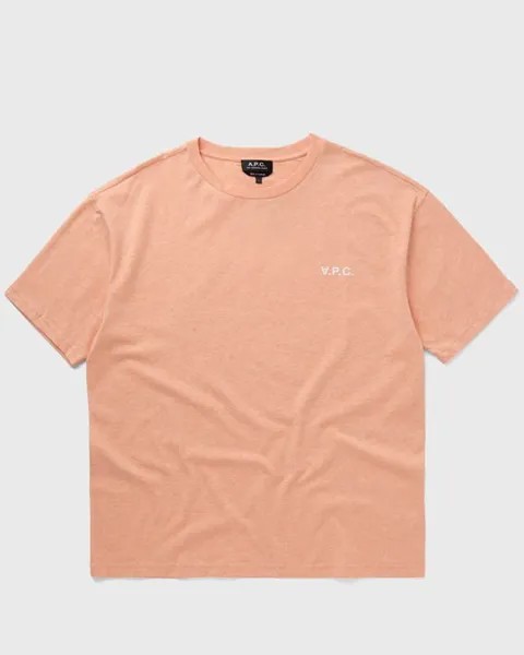 Футболка A.P.C. T-Shirt New Joachim, цвет pea-peche chine