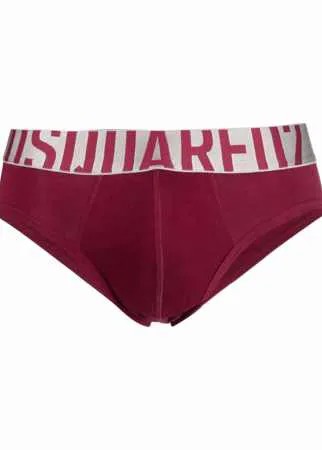 Dsquared2 трусы-брифы с логотипом на поясе