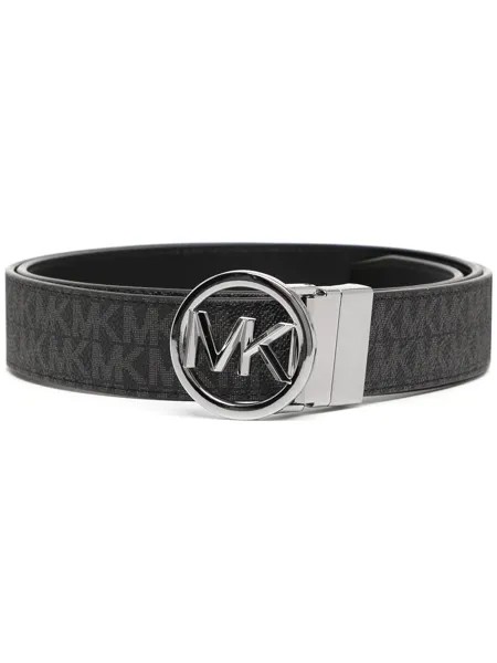 Michael Kors logo-buckle monogram-print belt