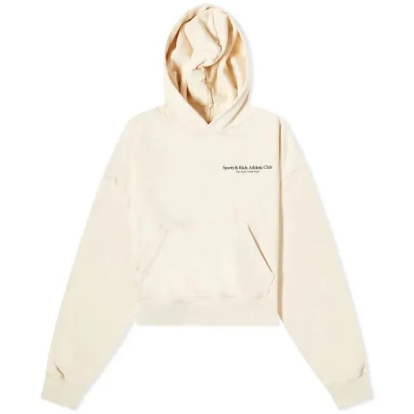 Худи Sporty & Rich Club Cropped, кремовый