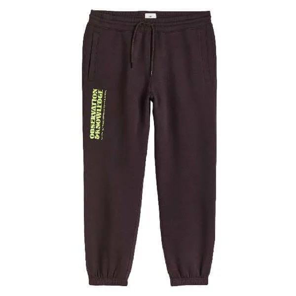 Спортивные штаны H&M Relaxed Fit Joggers, темно-коричневый