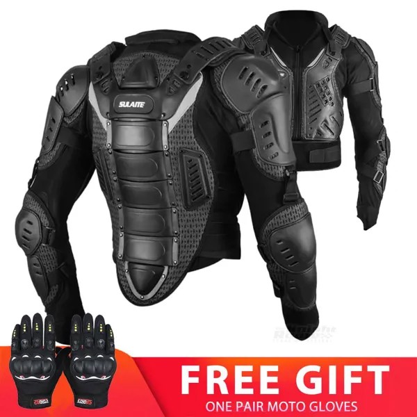 Защитная мотоциклетная куртка, бронированная защита для мотокросса, квадроцикла, гоночного тела, с защитой шеи, костюм, защитная Броня