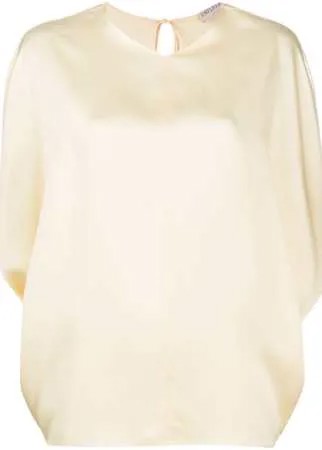 Emilio Pucci атласная блузка с V-образным вырезом