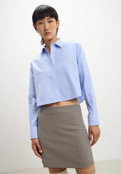 Рубашка Crop In Oxford Fabric Calliope, цвет azzurro