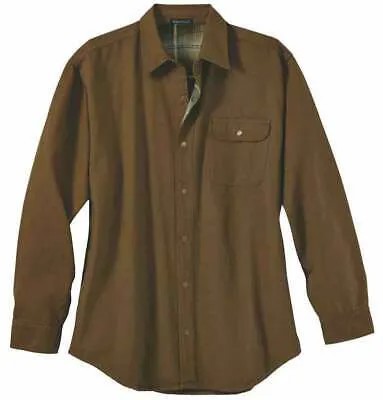 Куртка-рубашка из парусины и фланели Rivers End Мужская коричневая повседневная спортивная верхняя одежда 4