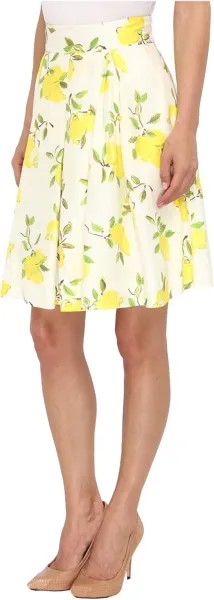 Юбка Kate Spade New York Owen Skirt, цвет Lemon Yellow Combo Painterly Lemon