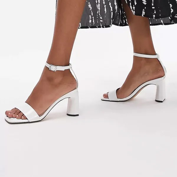 Босоножки Topshop Daisy Two Part Heeled, белый