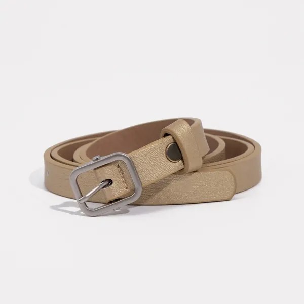 Ремень женский NoBrand 9345201 золотой, 115 см