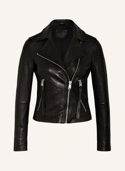 Далби кожаная куртка Allsaints, черный
