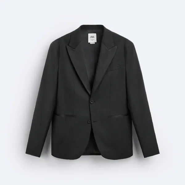 Пиджак Zara Tuxedo-style Suit, черный