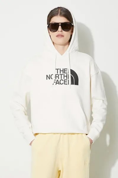 Хлопковая толстовка W Light Drew Peak Hoodie The North Face, бежевый