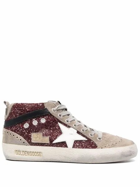 Golden Goose высокие кеды Mid Star, красный