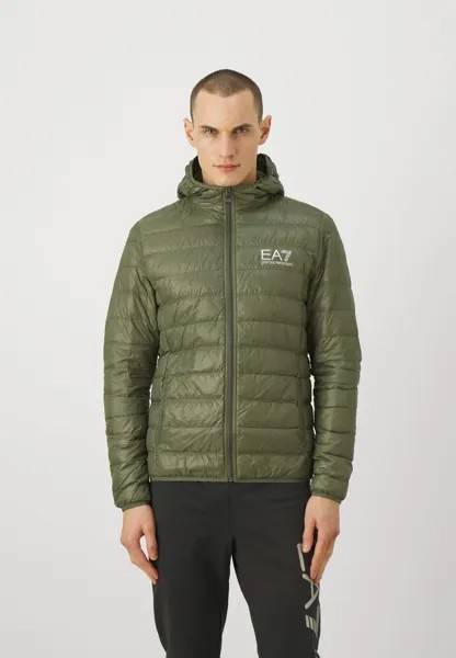 Пуховик Jacket EA7 Emporio Armani, цвет verde scuro