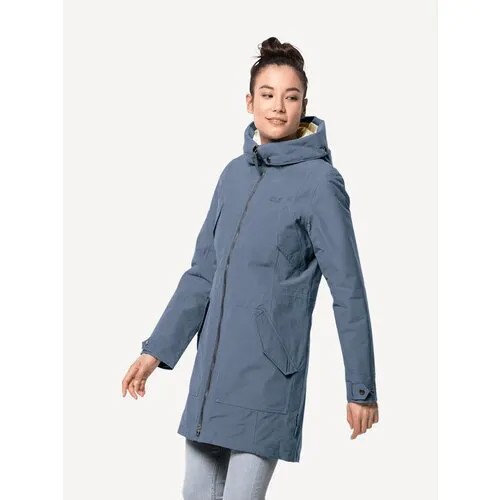 Пальто Jack Wolfskin ROCKY POINT PARKA, жен., цвет frost blue, размер S