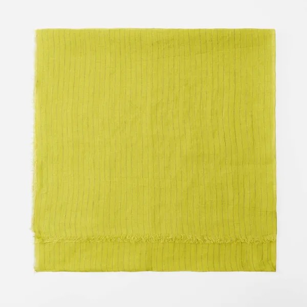 Парео Zara Striped 100% Linen, светло-зеленый