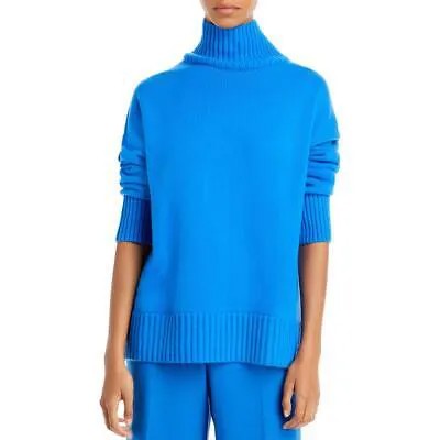 Lafayette 148 New York Женская синяя кашемировая рубашка, водолазка, свитер S BHFO 4008