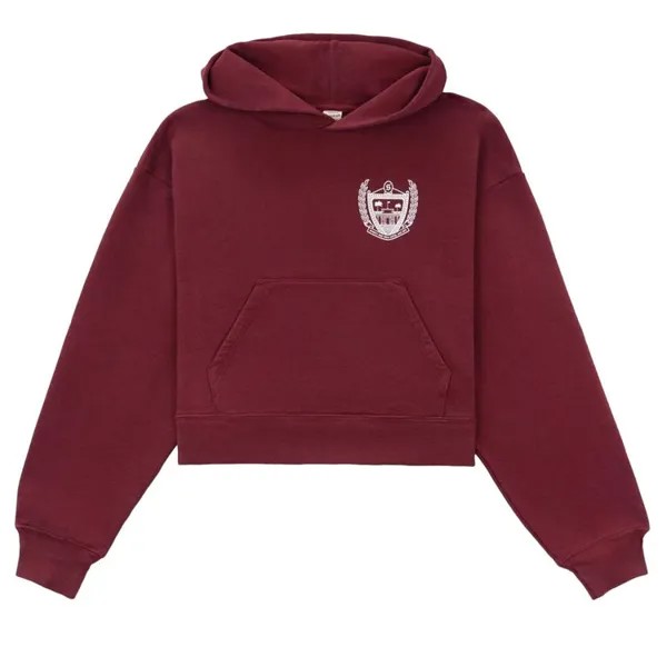 Худи Sporty & Rich Beverly Hills Cropped 'Merlot', красный