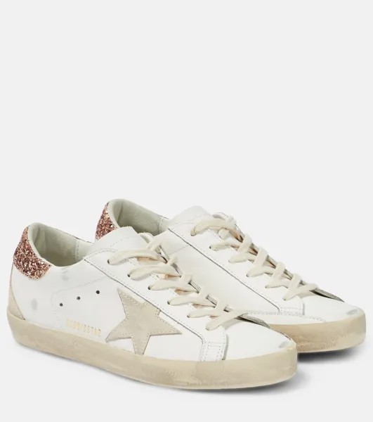 Кеды Super-Star из кожи с декором Golden Goose, разноцветный