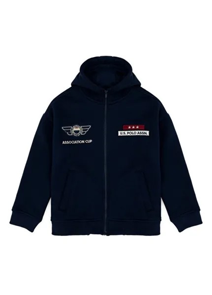 Мужской свитшот темно-синий GATNARKIDS U.S. Polo Assn., темно-синий