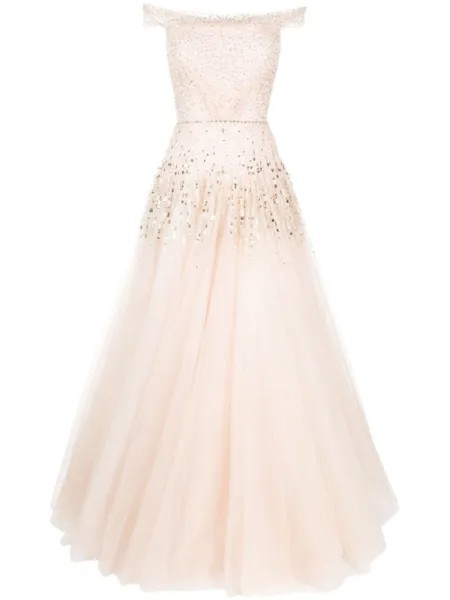 Вечернее платье Sirena с пайетками Jenny Packham, розовый
