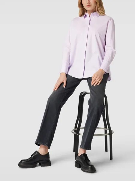 Хлопковая блузка-рубашка Christian Berg, фиолетовый