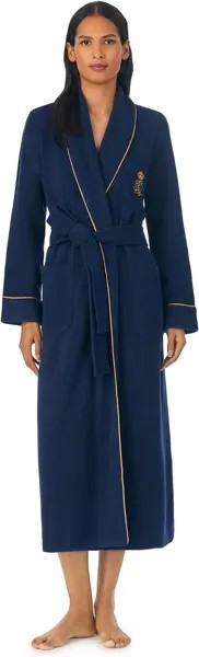 Халат Recycled Poly Dalton Fleece Robe LAUREN Ralph Lauren, темно-синий