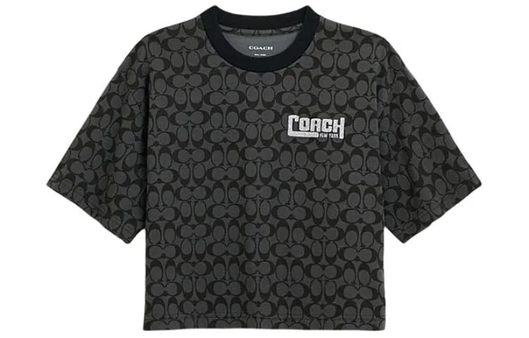 Футболка женская микс черная Coach