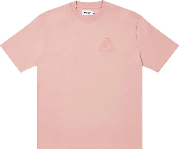 Футболка Palace Tri-Ferg Embossed T-Shirt 'Pink', розовый