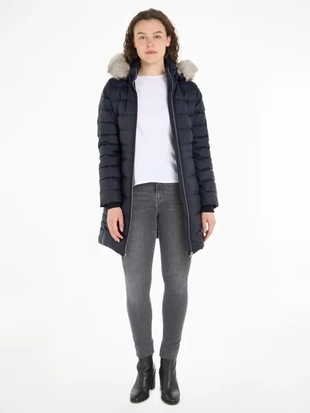 Пуховик Tommy Hilfiger с ребристыми манжетами на манжетах, цвет Desert Sky