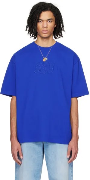 Синяя футболка «След» Axel Arigato