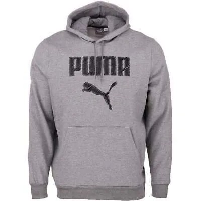 Puma Faux Embroidered Pullover Hoodie Mens Size XL Повседневная верхняя одежда 84578402
