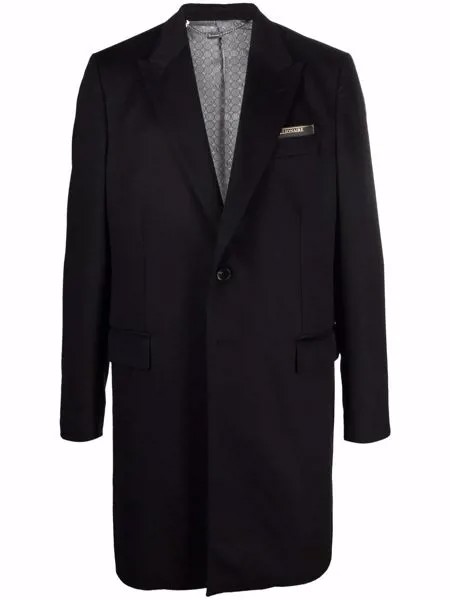 Billionaire кашемировое пальто с логотипом