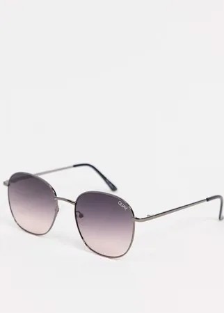 Большие солнцезащитные очки Quay Jezabell-Розовый цвет