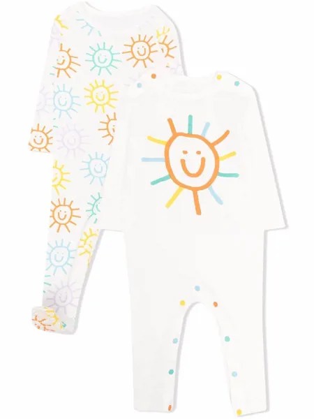 Stella McCartney Kids smiley sun-print pajama