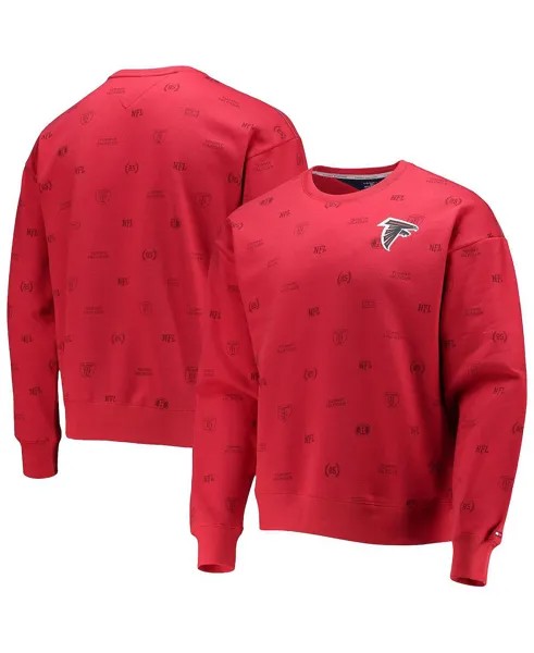 Мужская красная толстовка с капюшоном atlanta falcons reid graphic pullover Tommy Hilfiger, красный