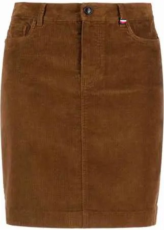 Tommy Hilfiger вельветовая юбка мини с завышенной талией