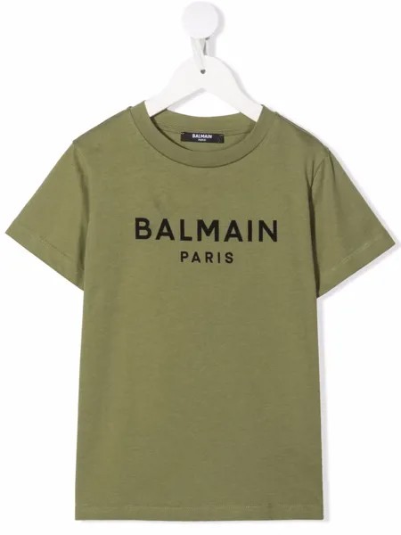 Balmain Kids футболка с логотипом