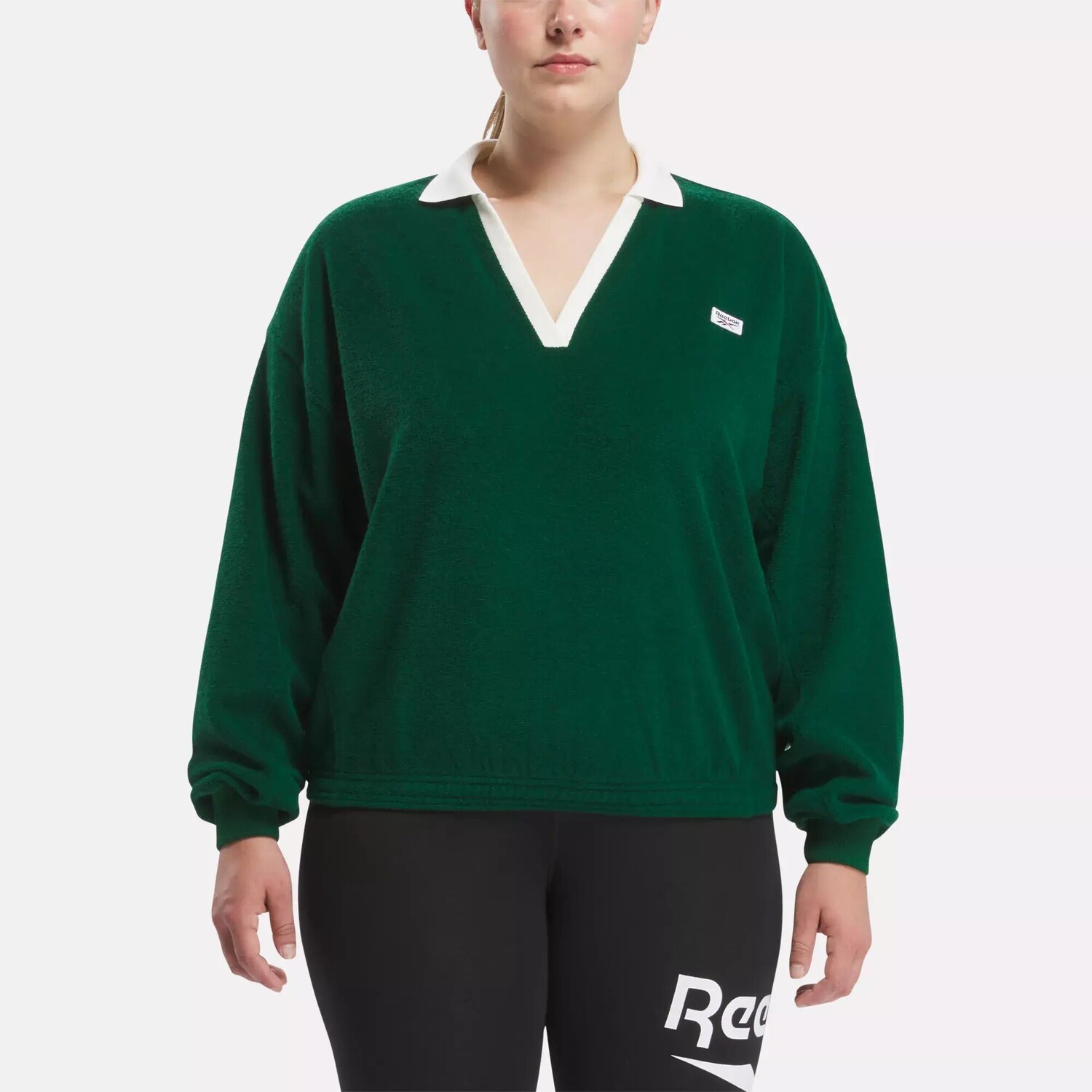 Sport Classics Толстовка (большие размеры) Reebok, темно-зеленый