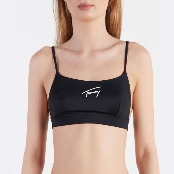 Топ бикини без косточек Tj Signature-s Tommy Hilfiger, черный