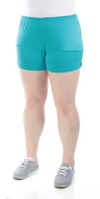 ENERGIE Женские укороченные шорты для активного отдыха цвета морской волны с ЭЛАСТИЧНОЙ ПОЯСНОЙ талией, юниорские размер: XL