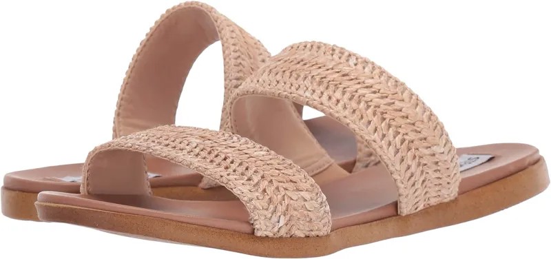 Сандалии на плоской подошве Dual Flat Sandal Steve Madden, цвет Natural Raffia