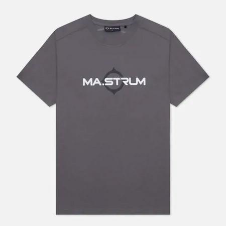 Мужская футболка MA.Strum Logo Print, цвет серый, размер S