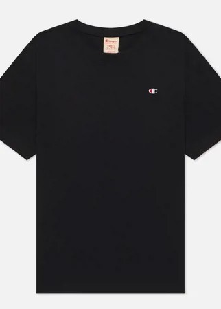 Женская футболка Champion Reverse Weave C Logo Crew Neck, цвет чёрный, размер XXXL