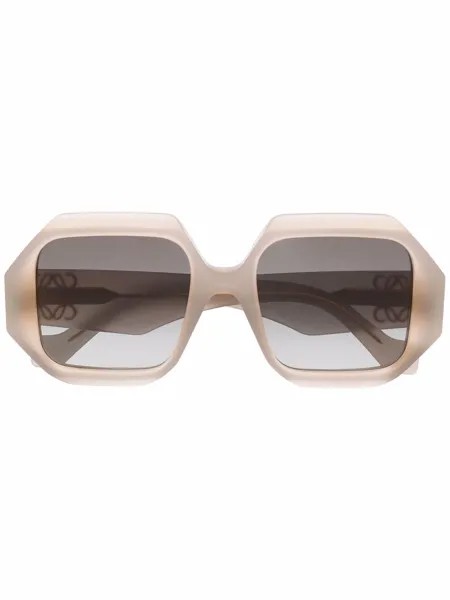 LOEWE солнцезащитные очки в шестиугольной оправе