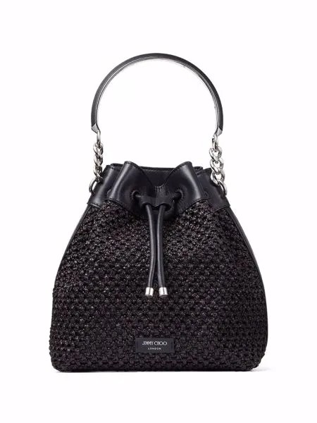 Jimmy Choo плетеная сумка-ведро Bon Bon